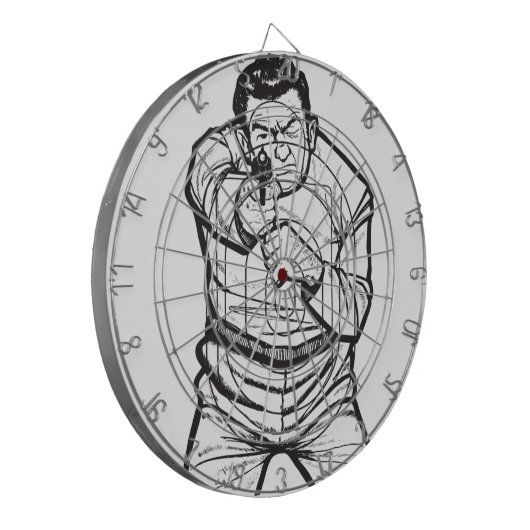 Zielpraxis Dartscheibe (Vorderseite Links)