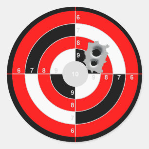 Zielpraxis Runder Aufkleber