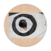 Zielreißen auf der Schneideplatte Schneidebrett (Vorderseite)