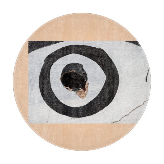 Zielreißen auf der Schneideplatte Schneidebrett (Vorderseite)