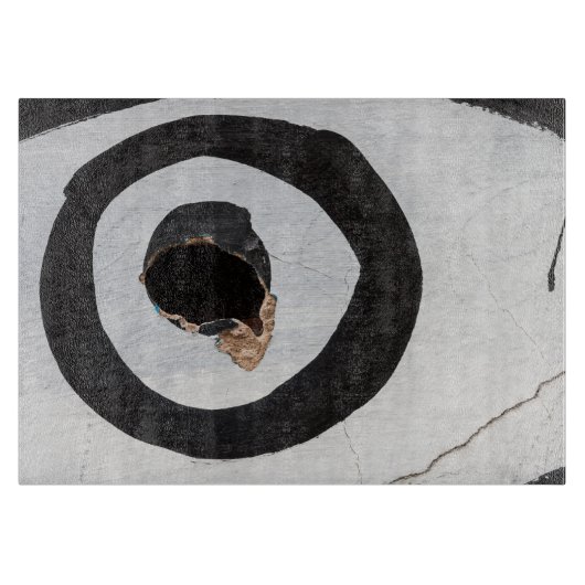 Zielreißen auf der Schneideplatte Schneidebrett (Vorderseite)