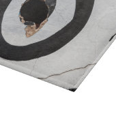 Zielreißen auf der Schneideplatte Schneidebrett (Ecke)