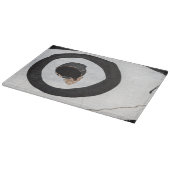 Zielreißen auf der Schneideplatte Schneidebrett (Ecke)