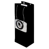 Zielreißen Geschenktüte Für Weinflaschen (Rückseite Schrägansicht)