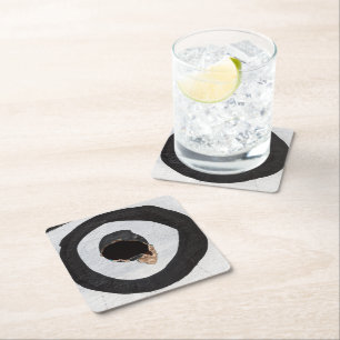 Zielreißen Rechteckiger Pappuntersetzer