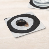 Zielreißen Rechteckiger Pappuntersetzer (angewinkelt)