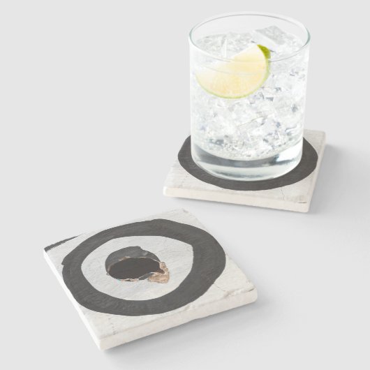 Zielreißen Steinuntersetzer (Seitenansicht)