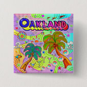 Zielschaltfläche für den Oakland-Urlaub Button (Vorderseite)
