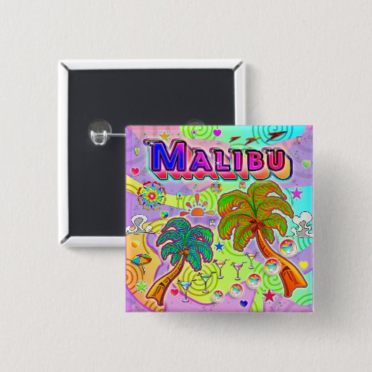 Zielschaltfläche für Malibu-Urlaub Button (Vorne & Hinten)