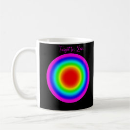 Zielscheibe für Liebe – Pride-Kunst Kaffeetasse