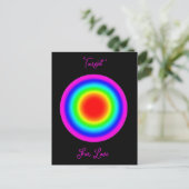 Zielscheibe für Liebe – Pride-Kunst  Postkarte (Stehend Vorderseite)