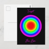 Zielscheibe für Liebe – Pride-Kunst  Postkarte (Vorne/Hinten)
