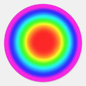 Zielscheibe für Liebe – Pride-Kunst Runder Aufkleber (Vorderseite)