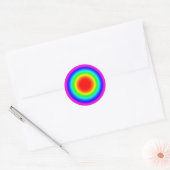 Zielscheibe für Liebe – Pride-Kunst Runder Aufkleber (Umschlag)