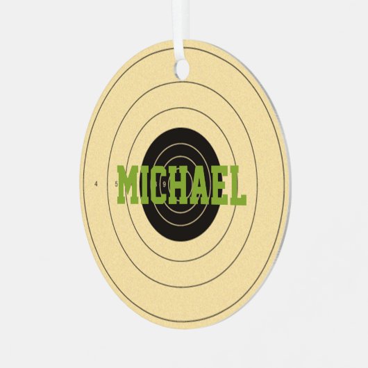 Zielscheibe für Personalisierte Ornamente (Vorderseite links)