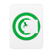 Zielscheibe mit Notizzettel Magnet (Vertikal)