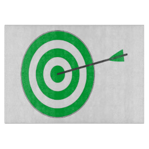 Zielscheibe mit Pfeil Schneidebrett