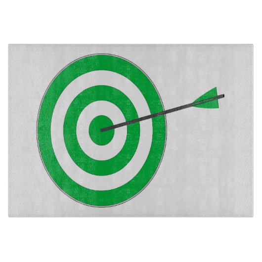 Zielscheibe mit Pfeil Schneidebrett (Vorderseite)