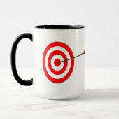 Zielscheibe mit Pfeil Tasse (Links)