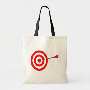 Zielscheibe mit Pfeil Tragetasche