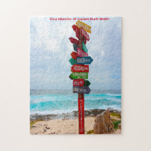 Zielschild Cozumel Beach Mexiko. Puzzle