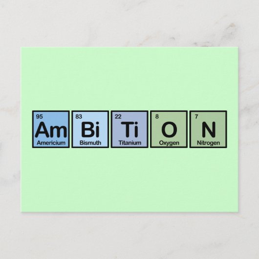 Zielsetzung aus Elementen Postkarte (Vorderseite)