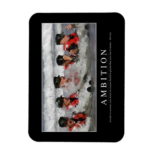 Zielsetzung: Inspiration Zitat Magnet (Vertikal)