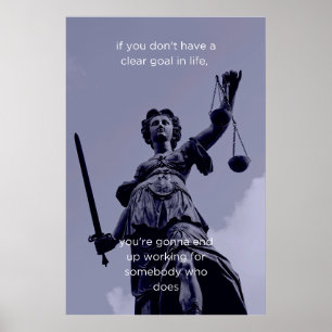 Zielsetzung Motivierend Wandkunst Poster