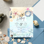 Zielstrand Hochzeitsküste Flyer<br><div class="desc">Die neue Tropical Beach Hochzeit in Urlaubsort Collection zeichnet sich durch ein wunderschönes, an der Küste und im Ozean inspiriert Design aus. Diese Einladungen, Schreibwaren, Geschenke und Dekorationen sind ideal für eine Hochzeit in Urlaubsort oder eine Sommerfeier und eignen sich besonders für Paare, die ihren besonderen Tag mit einer Touch...</div>