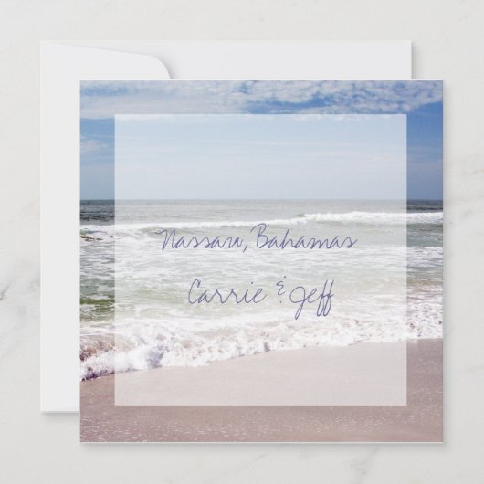 Zielstrandhochzeit (Vorderseite)