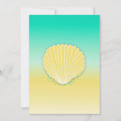 Zielstrandhochzeit Einladung (Rückseite)