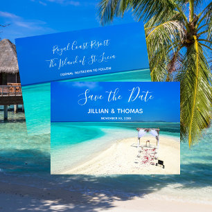 Zielstrandhochzeit Rett-the-Date Einladung