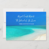 Zielstrandhochzeit Rett-the-Date Einladung (Rückseite)