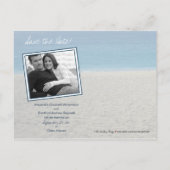 Zielstrandhochzeit Save the Date Postkarte 1 (Rückseite)