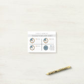 Zielstundenfokus-Set Post-it Klebezettel (Auf Schreibtisch)