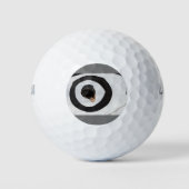 Zieltränen auf Golfbälle (Vorderseite)