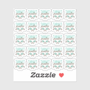 Zielübungen Pistolengutschieber-Entfernungsplaner Aufkleber