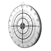 Zielvorgabe-Dartboard Dartscheibe (Vorderseite rechts)