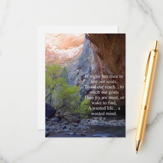 Zielvorgaben Inspiration Begleitkarte (Vorderseite/Rückseite Beispiel)