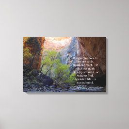 Zielvorgaben Inspiration Leinwanddruck