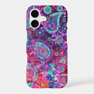 Ziemlich abstrakte rosa und aqua Paisley