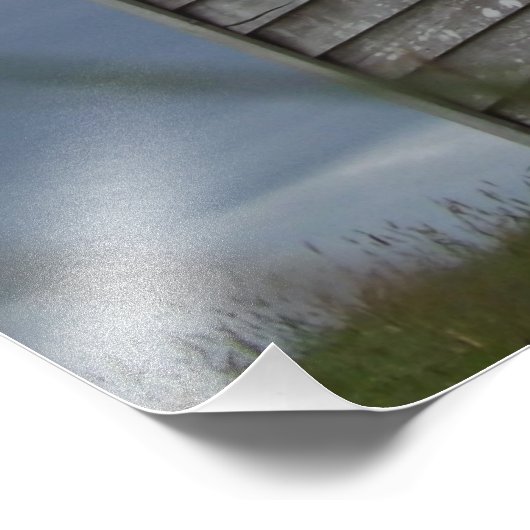 ziemlich alte Hütte Fotodruck (Ecke)