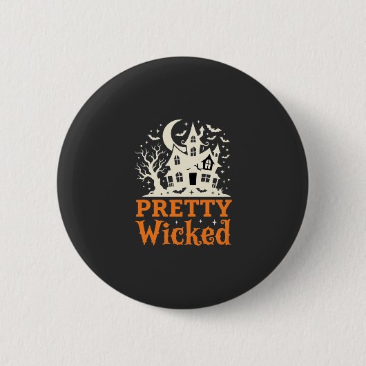 Ziemlich böse Halloween Spukhaus_1 Button (Vorderseite)
