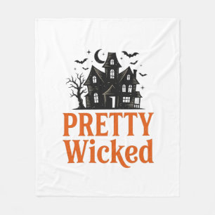 Ziemlich Böse Vintage-Halloween-Spookhaus-Shirt Fleecedecke