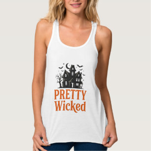 Ziemlich Böse Vintage Halloween Spukhaus-Shirt Tank Top