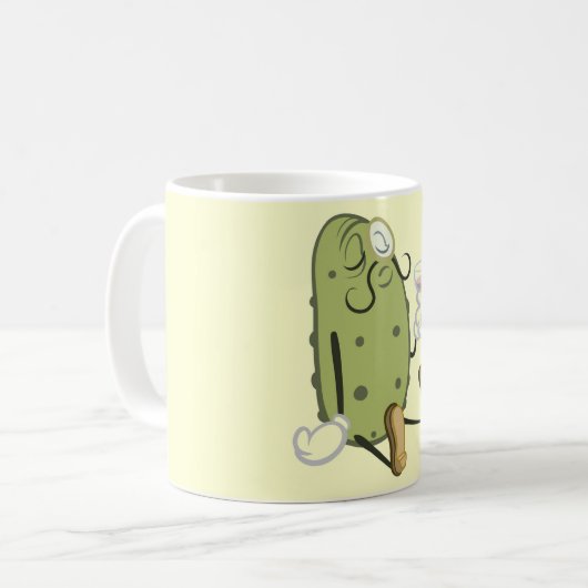 Ziemlich Dapper Essiggurken-Tasse Kaffeetasse (Vorderseite Links)
