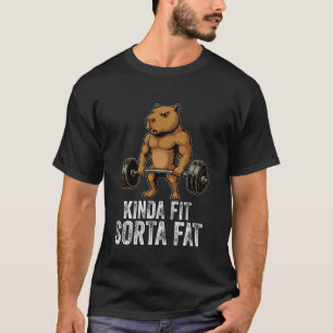 Ziemlich Fit Etwas Fettes Capybara-Gewichtheben-Tr T-Shirt