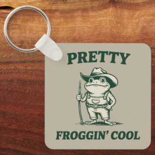 Ziemlich Froggin Cooler Frosch Kröten Meme Liebhab Schlüsselanhänger