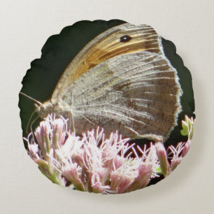 Ziemlich großer Schmetterling Rundes Kissen