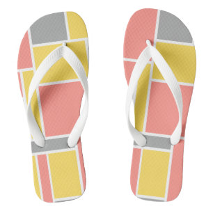 Ziemlich helle Pastellfarbe l Trendiges Abstract l Badesandalen
